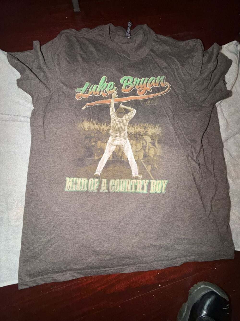 Luke Bryan Mind of a Country Boy Tour 2024 Concert T-Shirt Brown